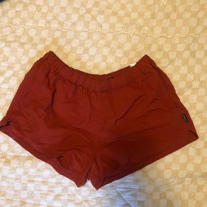 Barely Baggies- burnt orange/red.